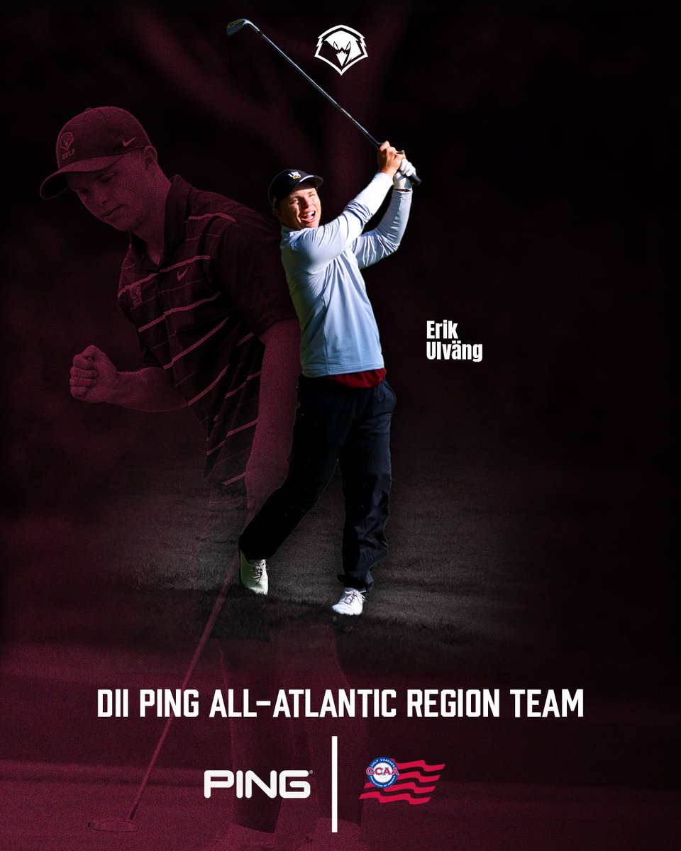 ucwv_athletics's tweet image. ⛳️THREE men’s golfers have been named to the DII PING All-Atlantic Region Team 👏
Congrats William, Charly, and Erik🤩
#WingsUp