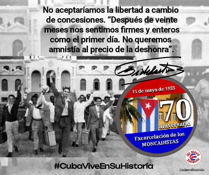 Como se dijo hace 70 años: "Nos sentimos firmes y enteros como el primer día". #DePieYCombatiendo #UnidosXCuba #CubaViveEnSuHistoria