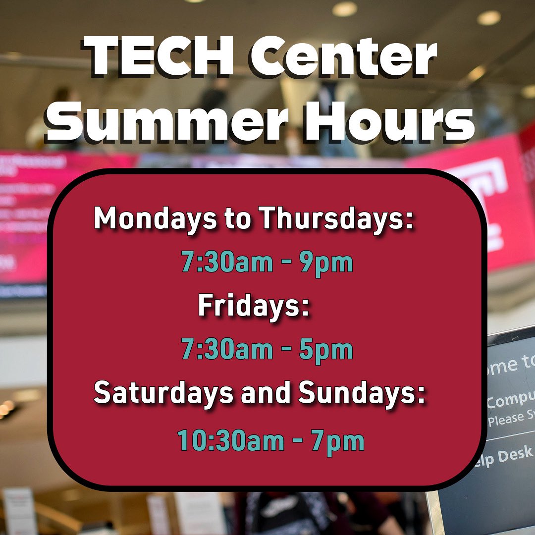 We’re open this summer! Come enjoy our AC when it’s hot and get some work done
