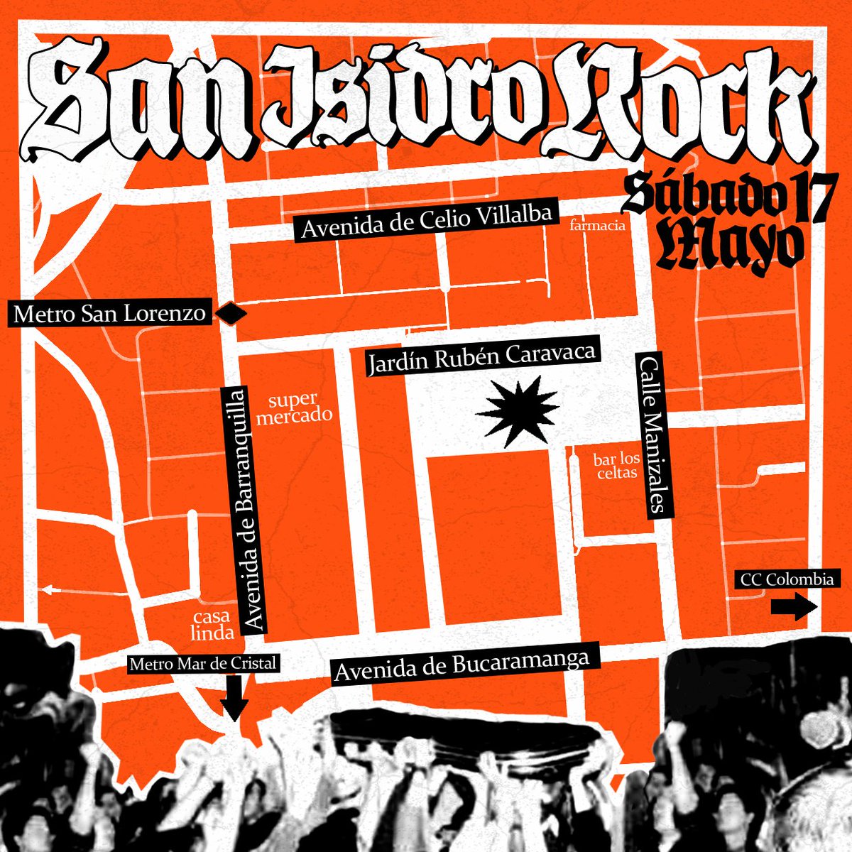 Buenas peña, os dejamos un mapita de dónde está ubicado el parque donde tendrá lugar la primera edicion del festival San Isidro Rock.

Ya queda poquito 🔥