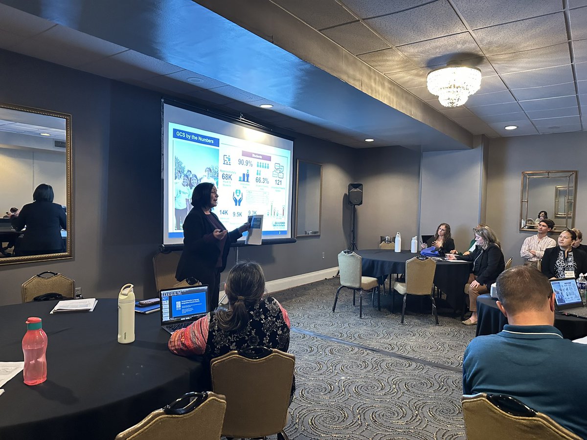 ellgcs's tweet photo. First presentation complete! Grateful for the opportunity to share how @GCSchoolsNC is serving our English learners with commitment and care at @GreatCitySchls #Bire25 https://t.co/xJUvsNqHeV
