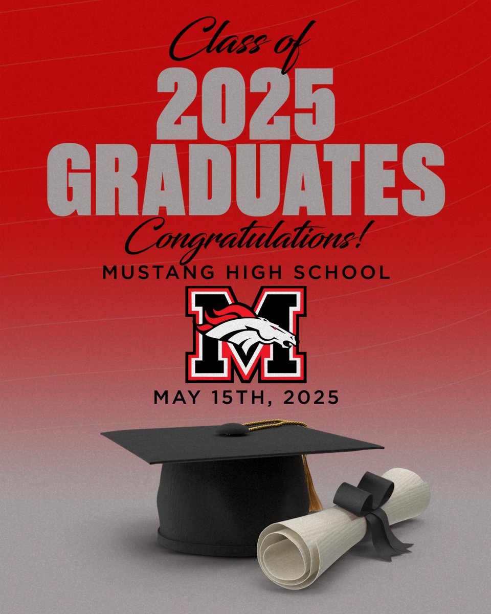 MHS Bronco Sports (@mhsbroncosports) on Twitter photo ๐ด Congratulations Class of 2025!
#GoBroncos #Horsepower
<a href="/MustangSchools/">Mustang Public Schools</a> <a href="/MHS_Broncos/">MHSBroncos</a> ๐ด Congratulations Class of 2025!
#GoBroncos #Horsepower
<a href="/MustangSchools/">Mustang Public Schools</a> <a href="/MHS_Broncos/">MHSBroncos</a>
