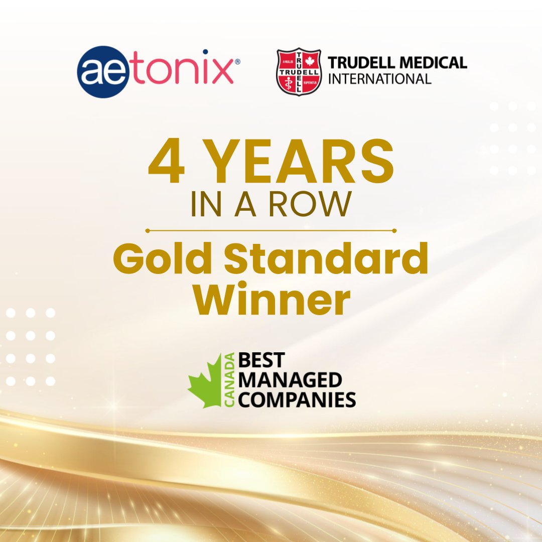 We’re proud to share that our parent company, <a href="/TrudellMed/">Trudell Medical International</a>, has been named one of Canada’s #BestManaged companies for the 4th year in a row! 

At Aetonix, we’re proud to carry forward that same spirit of innovation and patient-first care.  

#HealthTech #ChronicCare