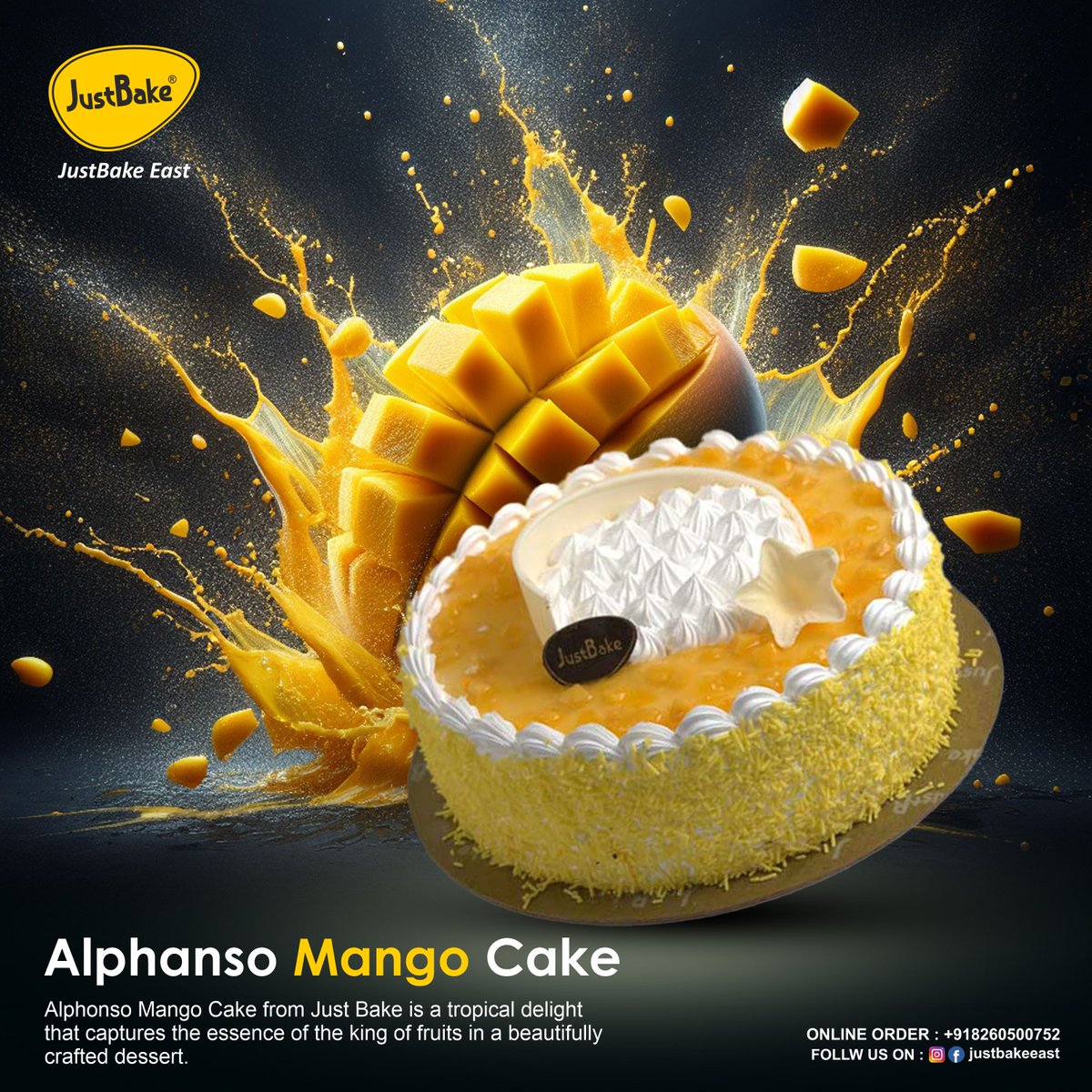 JustBakeEast's tweet photo. 🥭 Alphonso Mango Cake – A Slice of Tropical Luxury!

Soft, moist layers infused with real Alphonso mango puree, topped with creamy frosting – it’s a dessert experience you won’t forget.

📱 Customer Care: +91 82605 00752
🌐 Order Now: https://t.co/Sq4ex9n1mj

#JustBake https://t.co/2tbYOEGz9r