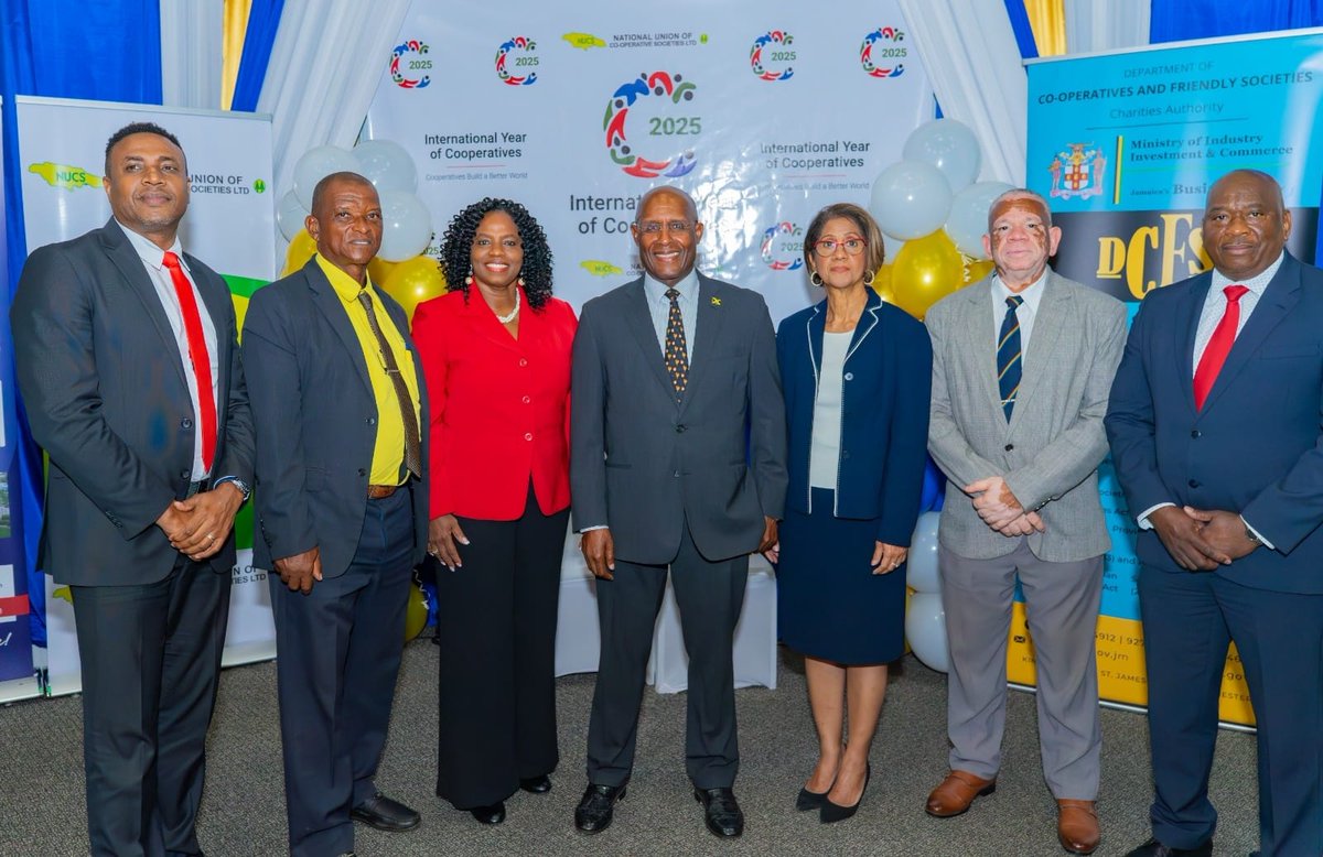 Ministry of Industry, Investment and Commerce (@industryminja) on Twitter photo Launch of International Year of Cooperatives 2025
<a href="/HillAubyn/">Aubyn Hill</a> <a href="/AndrewHolnessJM/">Andrew Holness</a> <a href="/OPMJamaica/">OPM Jamaica</a> #DCFS #Jamaica Launch of International Year of Cooperatives 2025
<a href="/HillAubyn/">Aubyn Hill</a> <a href="/AndrewHolnessJM/">Andrew Holness</a> <a href="/OPMJamaica/">OPM Jamaica</a> #DCFS #Jamaica
