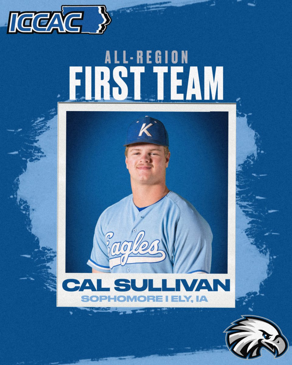 Kirkwood Eagles (@kirkwoodeagles) on Twitter photo BASEBALL
Congratulations to sophomore, Cal Sullivan, on earning ICCAC 1st Team All-Region honors!
#GoEagles🦅⚾️
<a href="/KCC_BSB/">Kirkwood Baseball</a> BASEBALL
Congratulations to sophomore, Cal Sullivan, on earning ICCAC 1st Team All-Region honors!
#GoEagles🦅⚾️
<a href="/KCC_BSB/">Kirkwood Baseball</a>