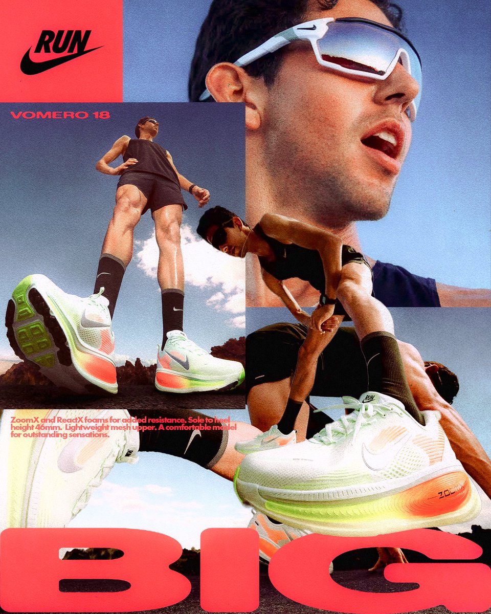 vomero series <a href="/Nike/">Nike</a> - was rather inspired by the release of the latest Vomero, so I decided to make a folder with different posters