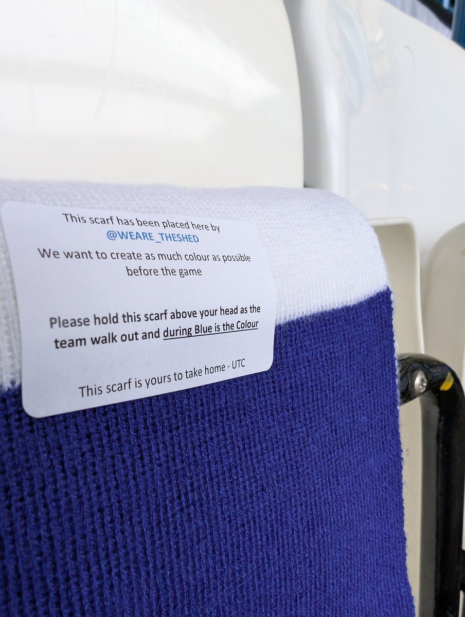 Tomorrow night...

Wave a flag or hold your scarf up during Blue is The Colour 🟦⬜🟦⬜🟦

Let's give the team something to walk out to!