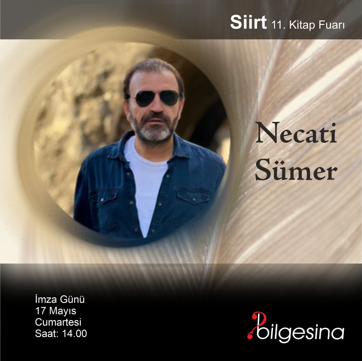 Necati Sümer, Siirt Kitap Fuarı, İmza Günü: 17 Mayıs 2025 Cumartesi, Saat 14.00