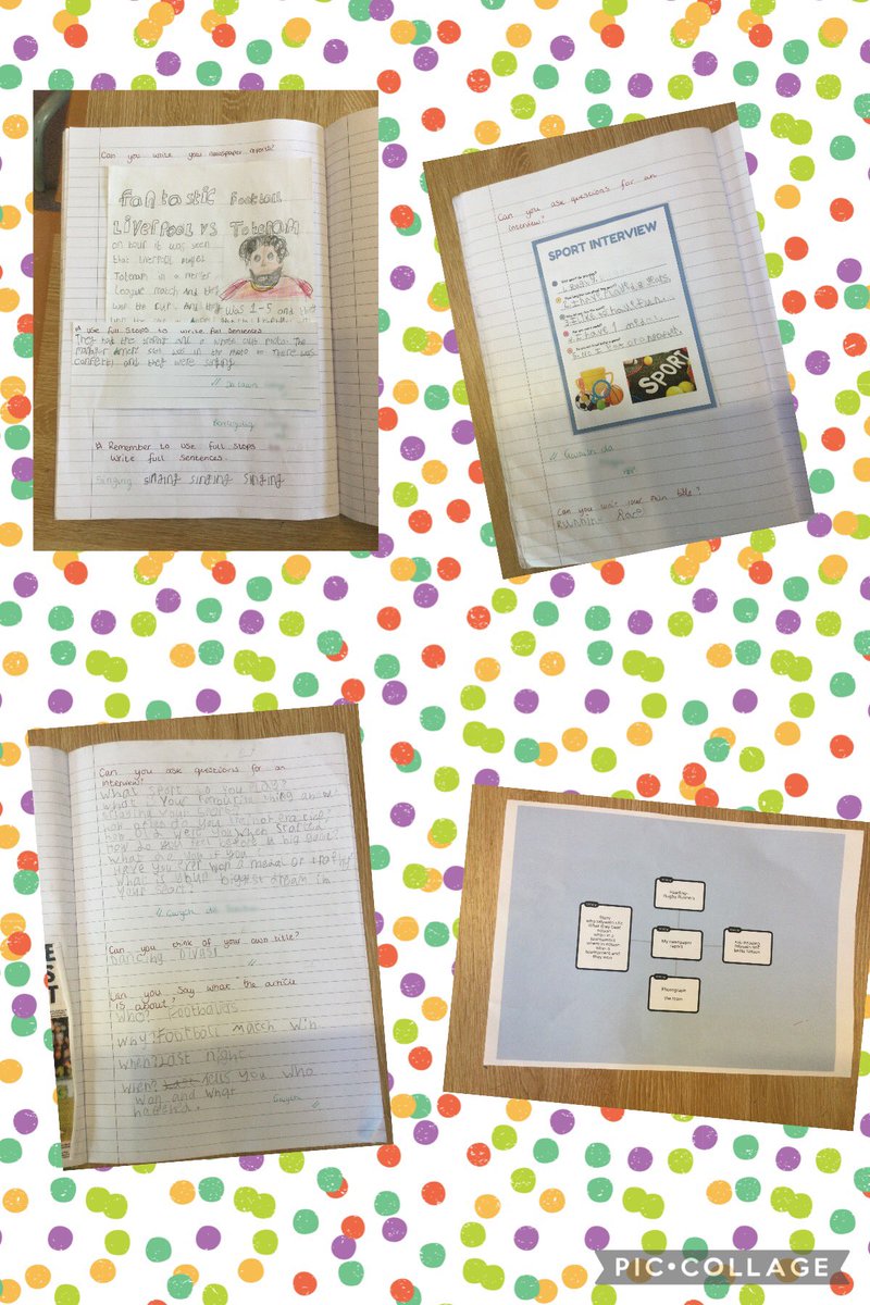 Dosbarth pump have been planning to write a newspaper report by thinking of questions to ask someone who does sport ⭐️ They then had to plan their newspaper report and write it 😀 Da iawn bawb! <a href="/MissABrown95/">Mrs Phillips</a> <a href="/garntegprimary/">Garnteg Primary</a>