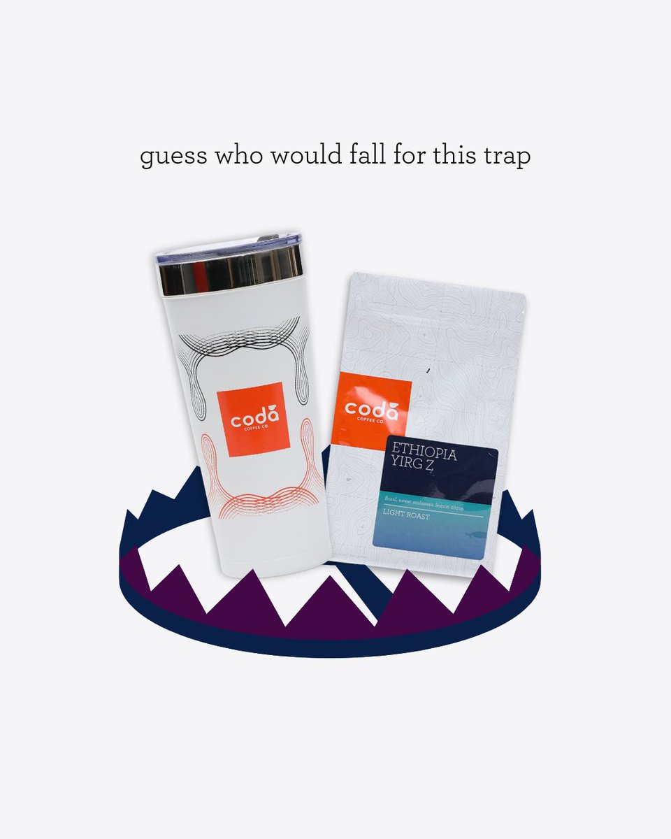 CodaCoffee's tweet photo. If loving coffee is a trap… consider me caught. ☕😏 Who else would fall for this every time? 

#NoEscape #CoffeeGotMe #CodaCoffee https://t.co/H4Dn93ZxW3
