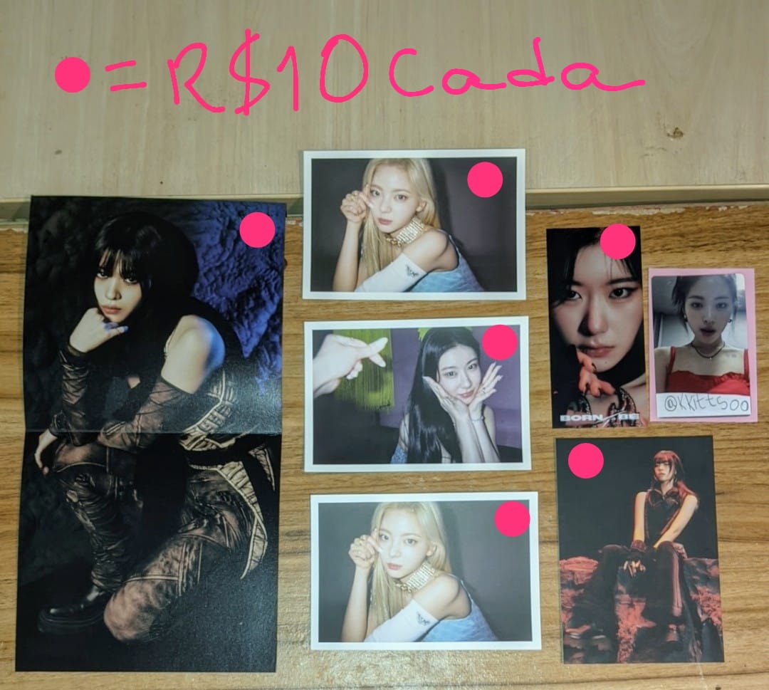 kkittsoo's tweet photo. VENDA/VENDO ITZY BLACKPINK &amp; BABYMONSTER 

Valores na imagem + 12,00 (10 de frete + 2 de embalagem) 

- feedbacks no fixado @kkittsoo 
- reservo apenas com 100% de certeza de compra  
- fotos e vídeos no pv https://t.co/kV60trYC0d