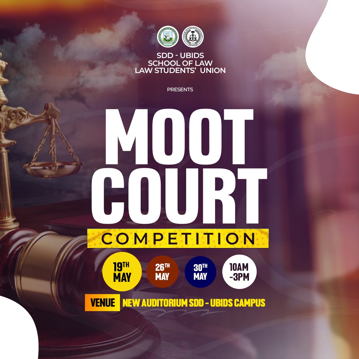 LawUbids's tweet photo. Excited to announce the maiden Moot Court of SDD UBIDS where future legal minds rise and arguments take flight! Stay tuned for a landmark event in our academic journey. #MootCourt #SDDUBIDS #LegalExcellence https://t.co/HYPdMmN882