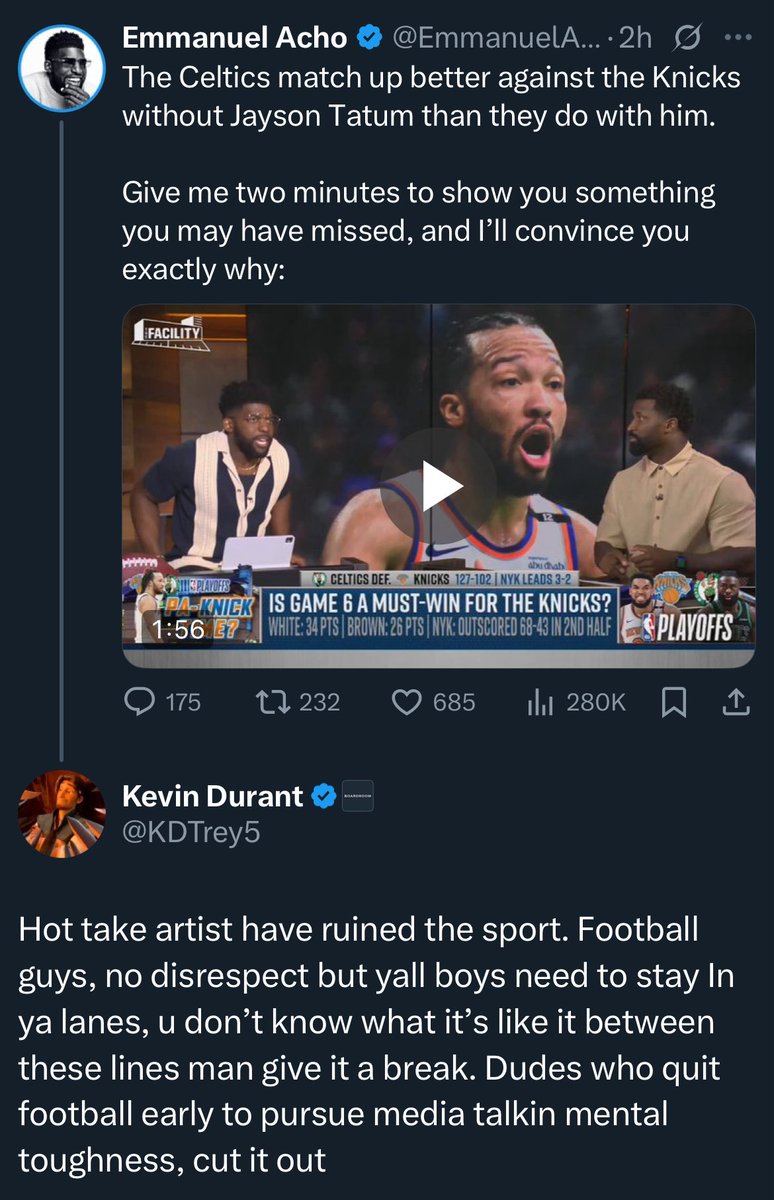 Kevin Durant defends Jayson Tatum from the media 👀