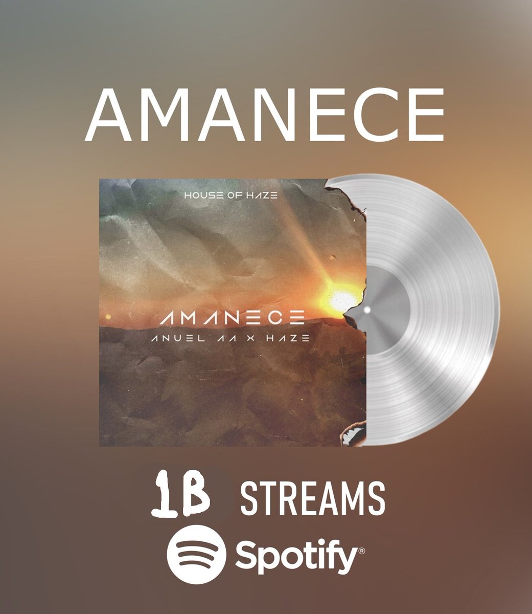 erinufc's tweet photo. 'AMANECE' de Jhayco alcanza 1 BILLÓN de streams, siendo la 3º canción del artista en alcanzar esta cifra https://t.co/QWwUpi449X