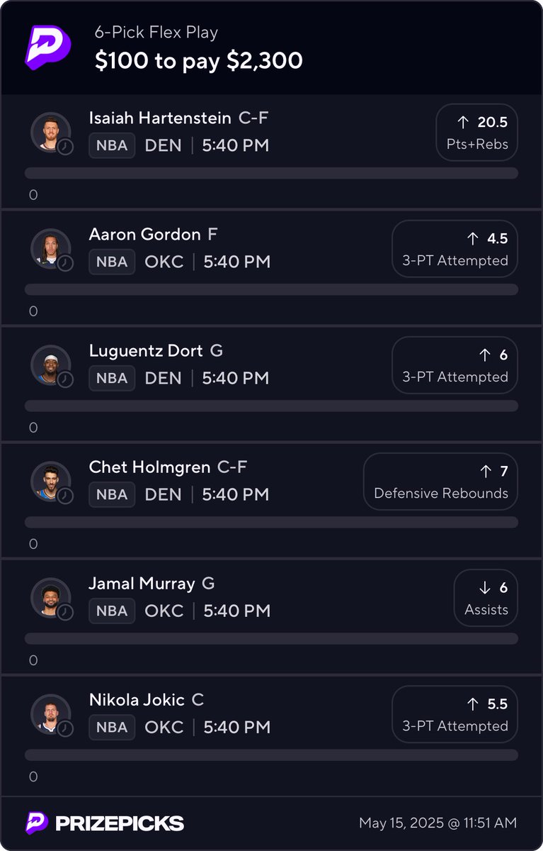 TheChefKayy's tweet photo. 23x Playoff 6 Man slip👀👨🏽‍🍳🔥

This is a all same game slip so it’s more risky. Least favorite is Murray.

If this hits I’ll give out $100 to 3 people who likes and retweets this 🥂🤝🏽 Must be following @TheChefKayy to be entered 💯

Please read the notice below ⬇️

-only risk what you can afford to lose 
-tail at your own risk 
-tail lightly 
-link is below

Link to tail ⬇️⬇️
https://t.co/xn6AXMrejO