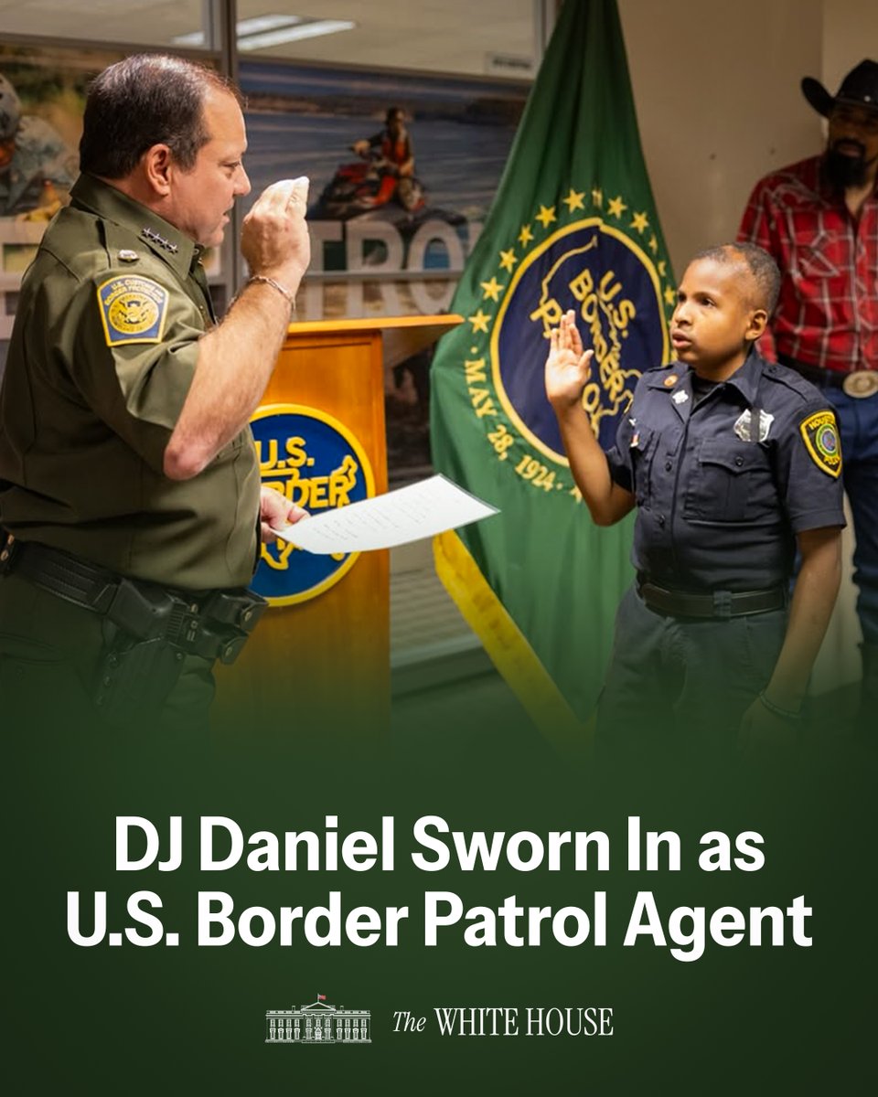 🇺🇸NEWS: DJ Daniel Sworn In as U.S. Border Patrol Agent

LET’S JUST SAY—IT’S A VERY BAD DAY TO BE AN ILLEGAL ALIEN TERRORIST.