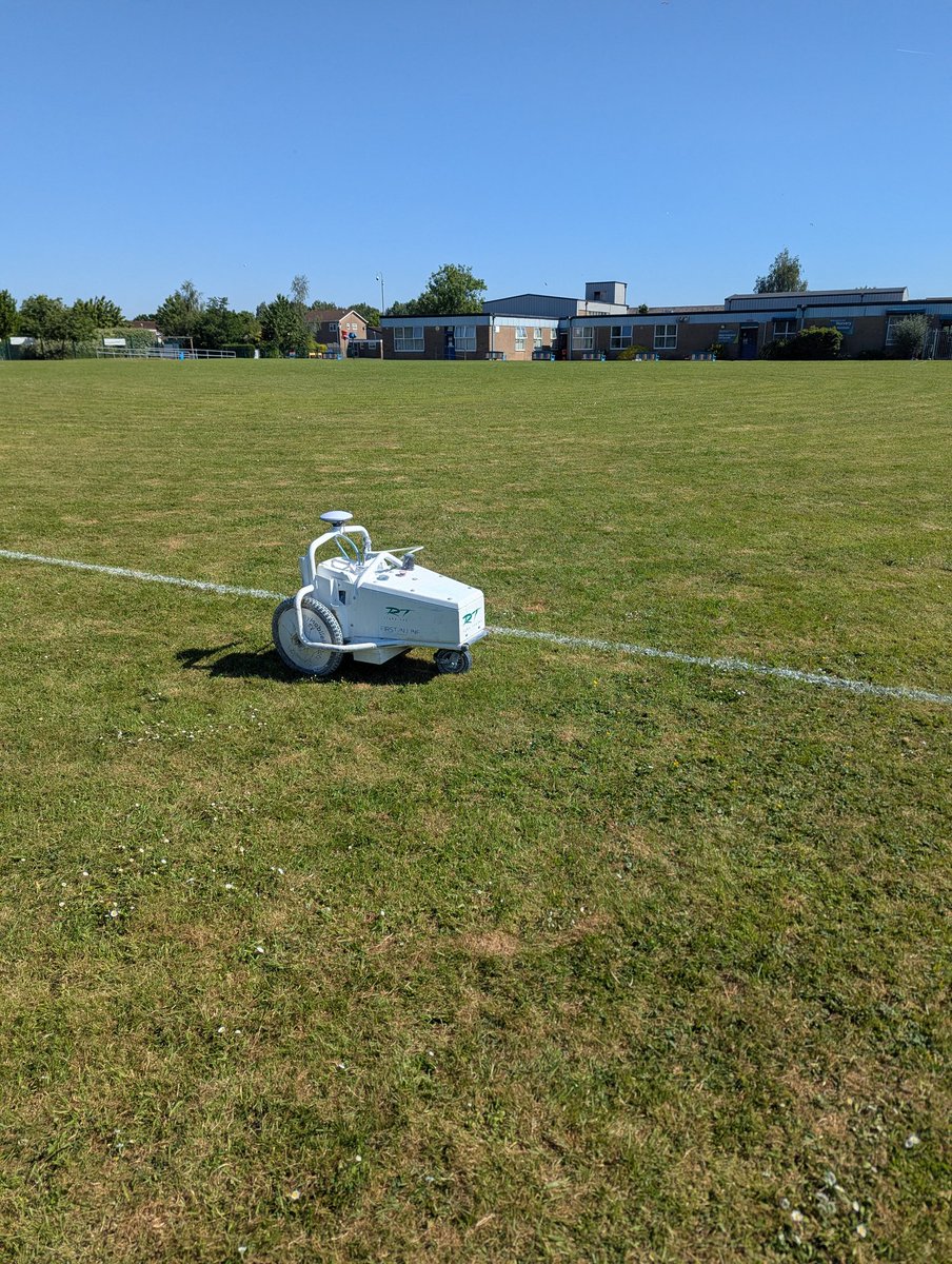 Are you dreading putting the new pitches in after the off season? Put the measuring tape and string away and let the robot  do it with ease. Get in touch to book your initial mark now.
