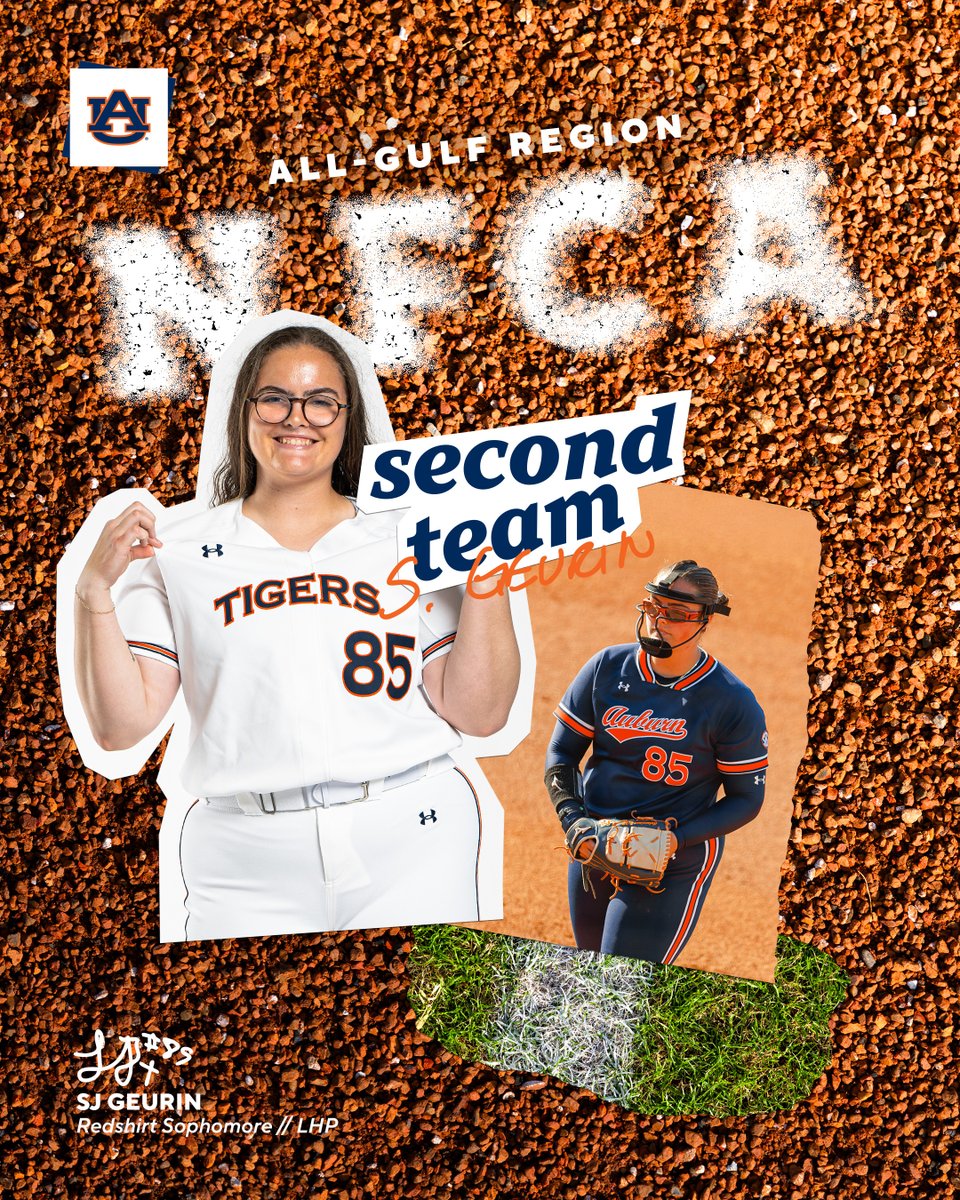 STAR J 🤩

Our 20 game winner is a <a href="/NFCAorg/">National Fastpitch Coaches Association</a> All-Region selection!  

🔗: auburntige.rs/4j1KoaD

#WarEagle | <a href="/sjg__85/">SJ Geurin</a>