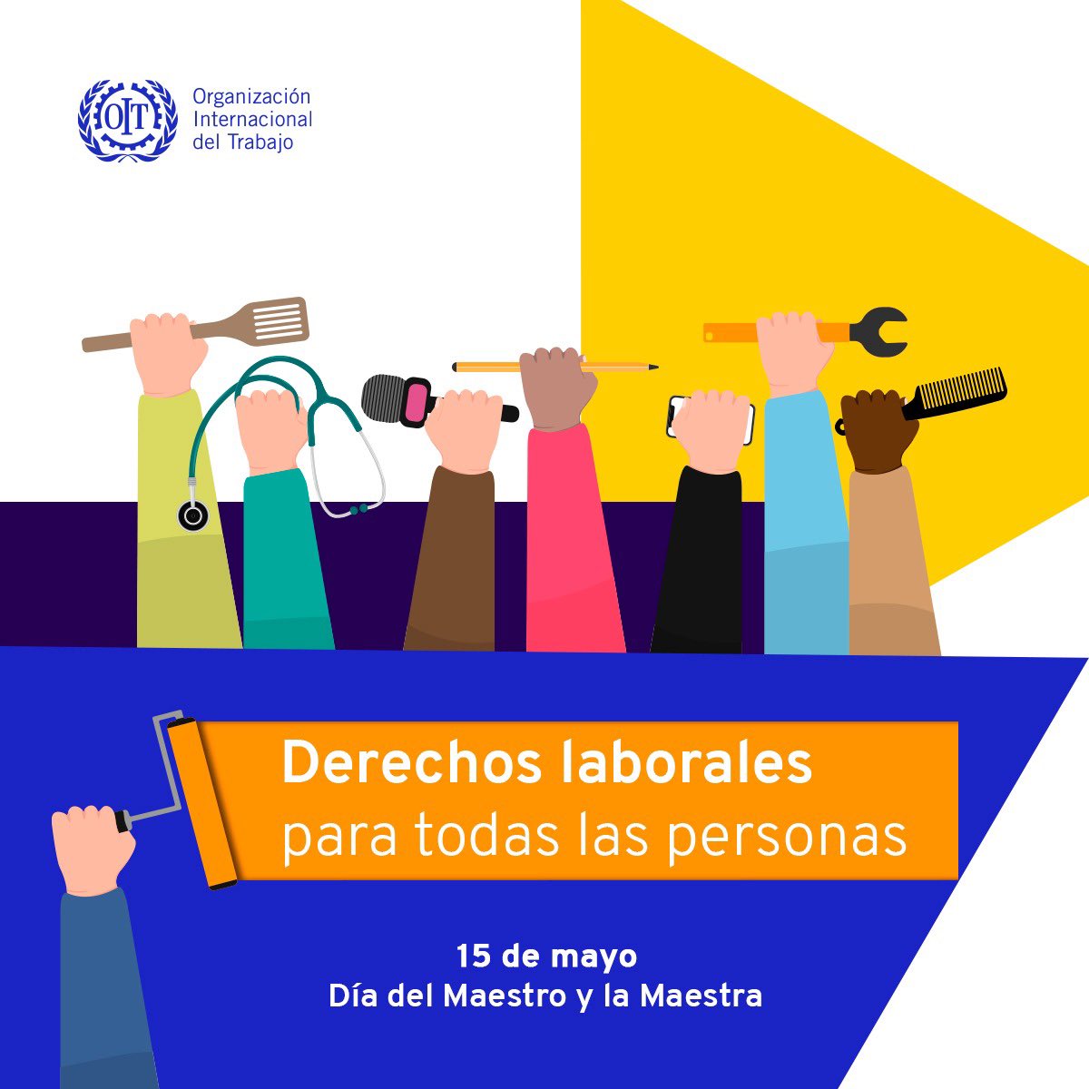 La educación, las competencias y el aprendizaje permanente son el camino para lograr un mayor nivel de desarrollo socioeconómico y empleabilidad. Este #DíadelMaestro y la Maestra, busquemos garantizar #TrabajoDecente para profesores/as y trabajadores/as de la Educación.
