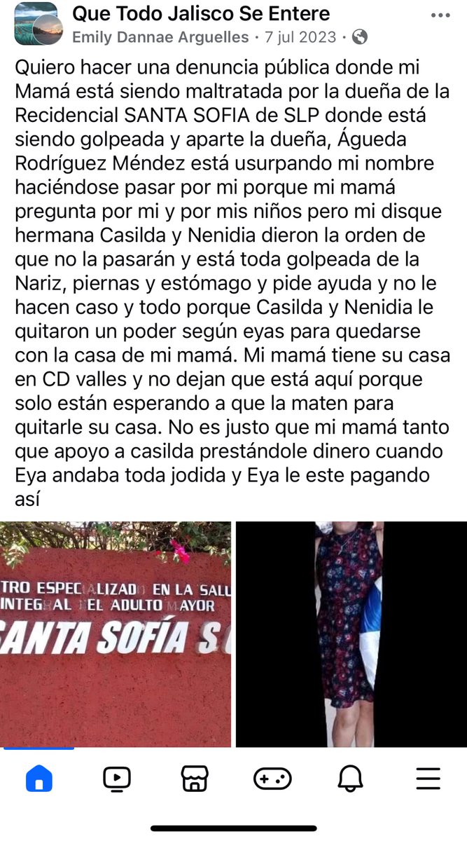 Territorio_Mex's tweet image. Hay que hacer famosa a esta hija de la chingadaA!!!

Águeda Rodríguez M. desde el 2023 tiene denuncias por maltrato a adultos mayores en la estancia Santa Sofía en San Luis Potosí
#SLP #AdultosMayores #asilo #Tendencia #DenunciaCiudadana #abuelita
