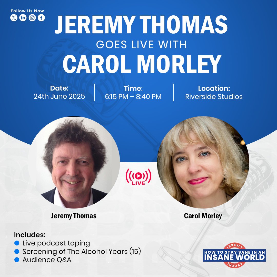 Jeremy Thomas, How to Stay Sane in an Insane World tweet media