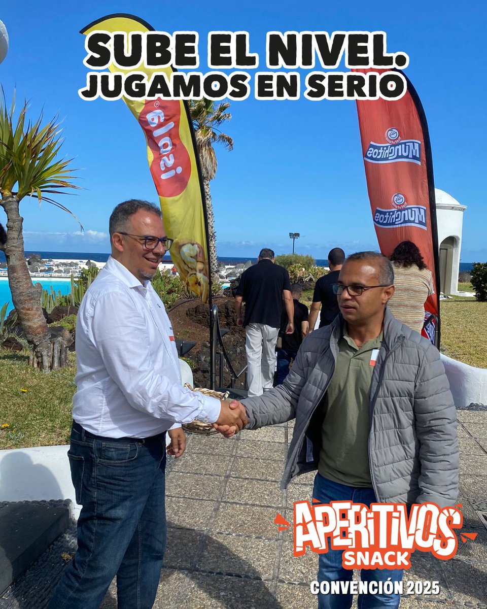 aperitivossnack's tweet photo. Convención Anual de Aperitivos Snack 2025
Lago Martiánez, Puerto de la Cruz (Tenerife)

Juntos somos más fuertes, más creativos, más capaces de superar cualquier desafío

#SubeElNivelJugamosEnSerio https://t.co/hpmSdM0Tpe