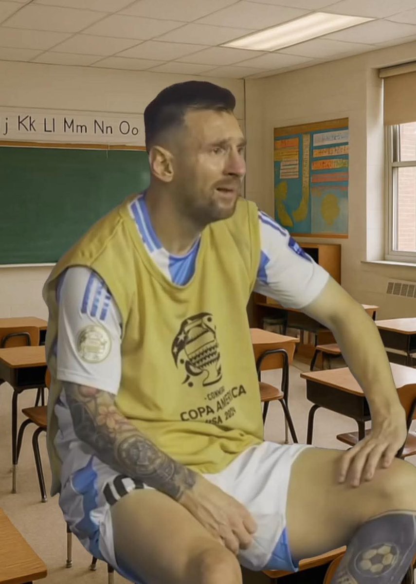 ToolySOL's tweet photo. Messi after I tell him about all the money I've lost in crypto https://t.co/gOotSrx43S