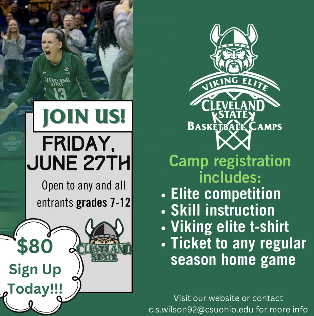 Mark your calendars for June 27th - be sure to join us for  𝐄𝐋𝐈𝐓𝐄 𝐂𝐀𝐌𝐏 🏀

Sign up today - tinyurl.com/ynzkwky2