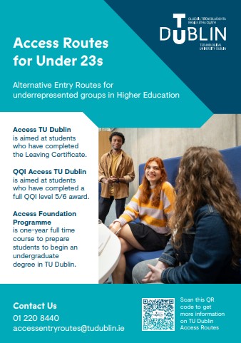 tudublinaccess's tweet image. 📢📢CLOSING SOON - TU Dublin Access Routes for Under 23s
📌CLOSING DATE: 30 MAY 2025
Further information and application forms available here tudublin.ie/study/undergra…
