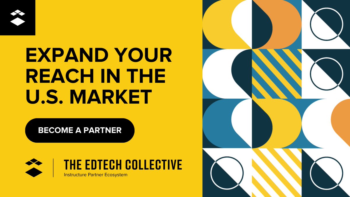 Instructure's tweet photo. The US education market is full of opportunity! 🚀
With the #EdTechCollective, we help #EdTech companies scale faster with trusted third-party evidence services and powerful standards alignment tools.
👉 Let’s grow your impact: https://t.co/Sz32tP3CFg https://t.co/QUvtmbM9Fo