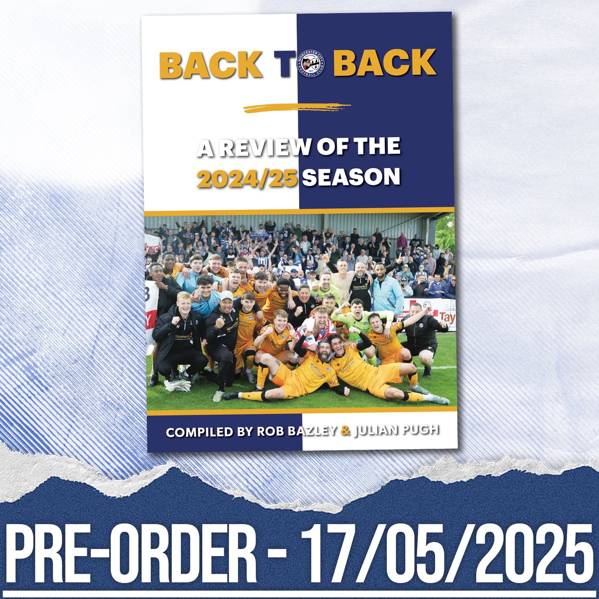 WorcesterCityFc's tweet photo. Back To Back - A review of the 2024/25 Season 📘
Full details on the 72-page all-colour publication 👇
https://t.co/wMw7O6NF9n https://t.co/wZoPITWfd1