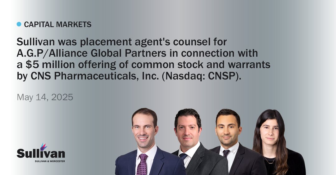 View press release: finance.yahoo.com/news/cns-pharm…

#CapitalMarkets