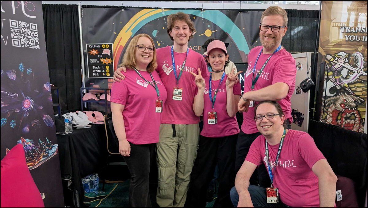 PAX East gave us our first chance to demo Nyric with the whole team together, and the energy at the booth never slowed down.

After 4 days of nonstop demos, we're celebrating a wonderfully successful #PAXEast2025 and poring over all of our playtesting data!

With 400 worlds, 300