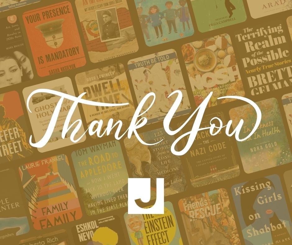 ✨📚 Mazel Tov to all our winners and shortlisted authors! 📚✨

The 2025 Jewish Book Awards have wrapped with powerful stories. Huge congratulations to all the winners, and an equally heartfelt thank you to the generous sponsors who make these awards possible. #MakeTheJYourHome