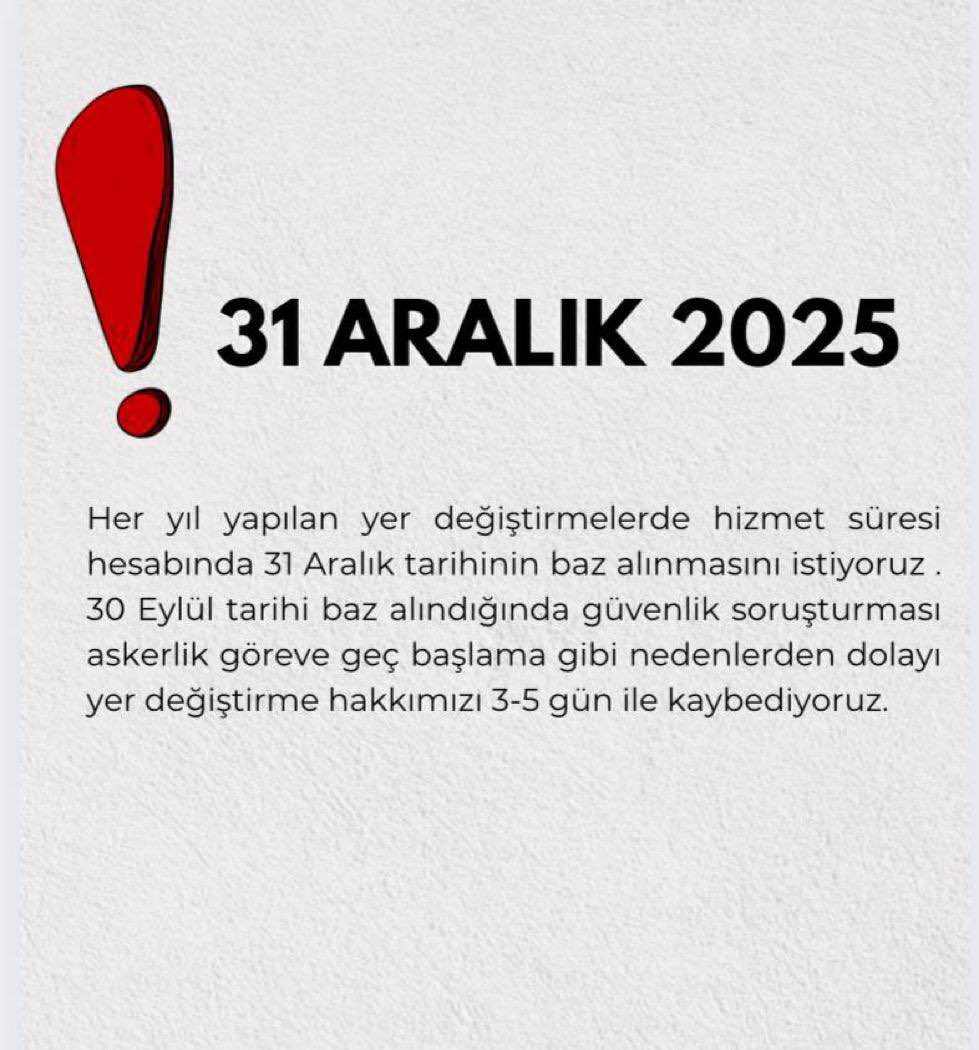 kszero_'s tweet photo. @Yusuf__Tekin Aile yılında Yer değiştirmelerde 31 Aralık tarihi baz alınmalıdır. #31AralıkTayindeBazAlınsın
@Yusuf__Tekin
🌸

@tcmeb

@_aliyalcin_

@cftcblnt

@mebpgm

@EgitimBirSen https://t.co/5kHmXMoZxf