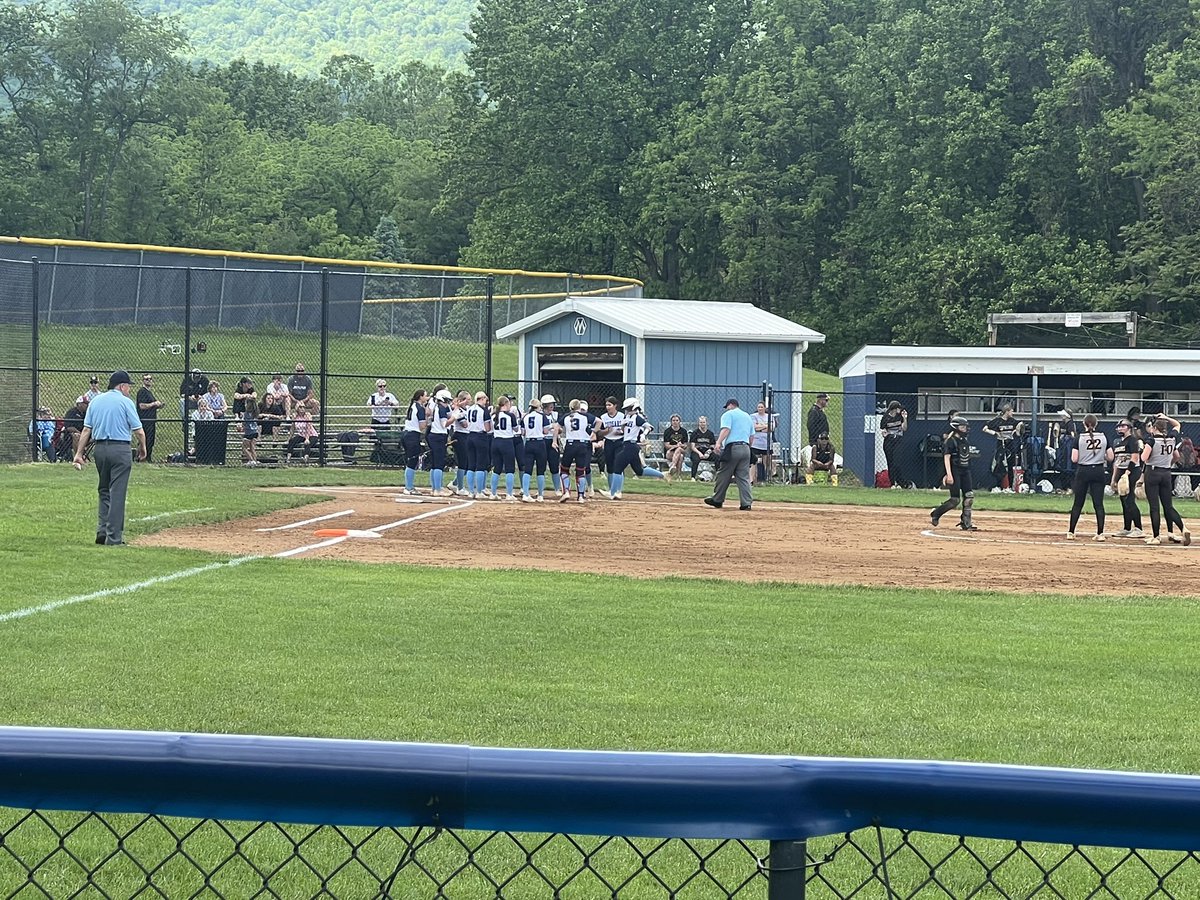 Softball regional final. Bralyn West starts off the top of the 1st with a lead off home run!