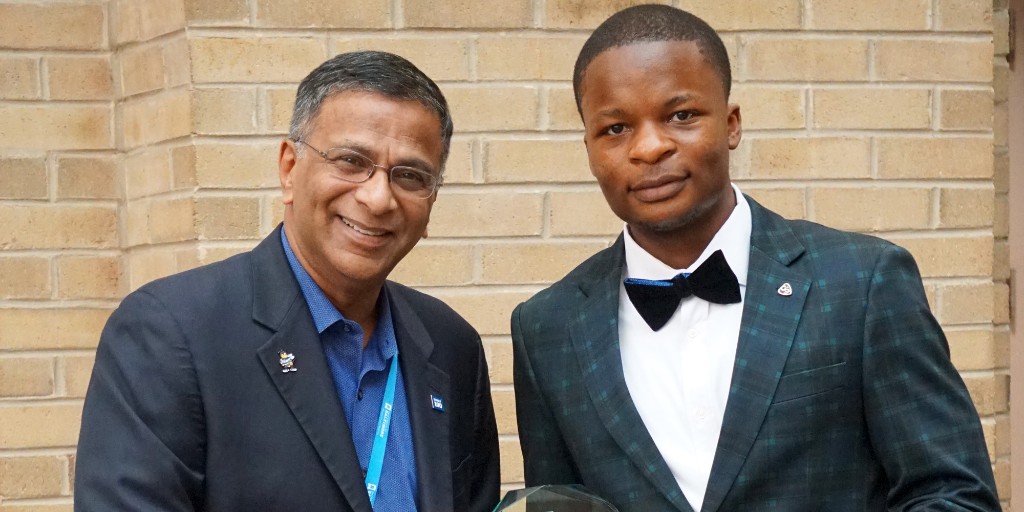 "I have made it my mission to integrate compassion, leadership, and service into my daily life." - Michael Kemakolam, B.S. '25  and This year's Merrick School of Business Dean's Award Recipient

Read more: ow.ly/BXu250VTrVb