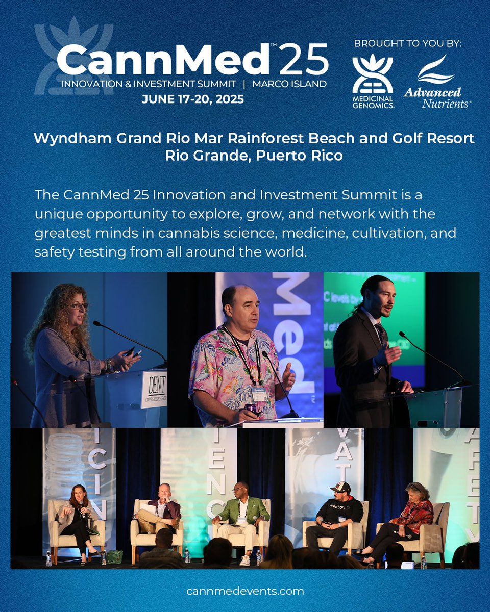 As an Media Partner, Cannabis &amp; Tech Today is offering an exclusive deal for CannMed — get $500 off your Full Summit Package with code CM25CTT!

@medigenomics @cannmedevents