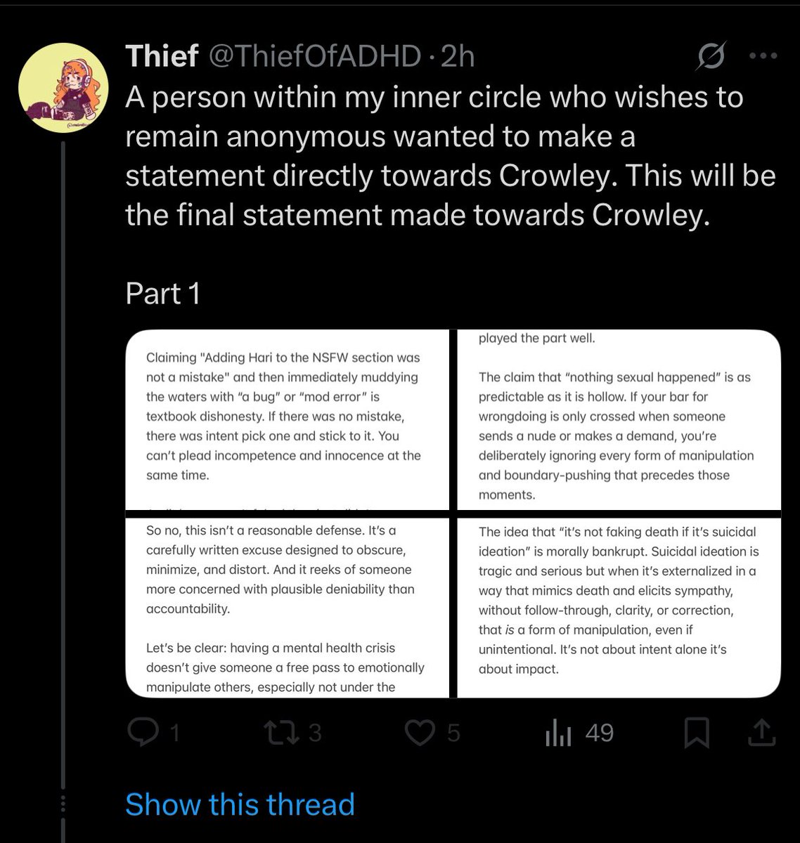 CrowleyGOI's tweet photo. Source of post: https://t.co/3dUY6jkCOF