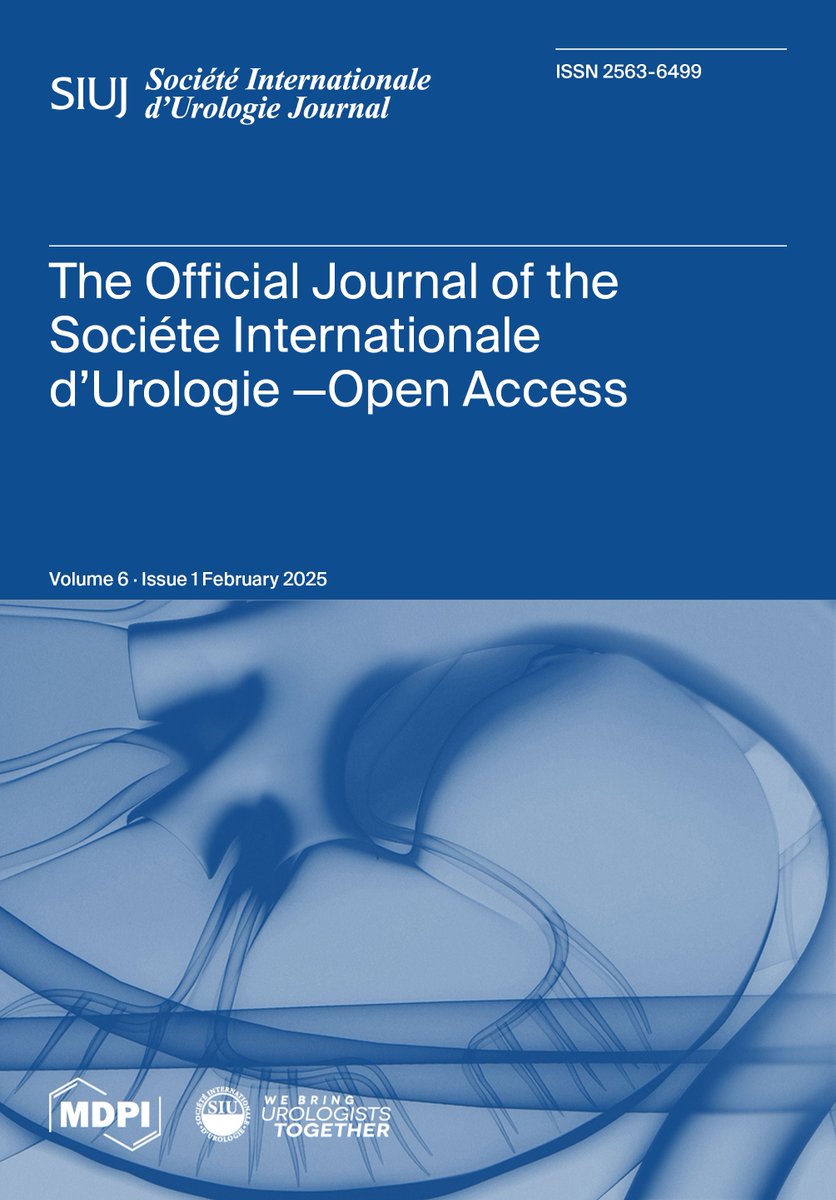 SIU_Journal's tweet photo. The February 2025 edition of #SIUJ is now available online! Discover current #Urology research, reviews, and more shared by #Urologists from around the world. Consider submitting your work for the next issues!
📜https://t.co/5ToWXVxYFx
#OpenAccess #Journal

@SIU_urology @pcvblack @SpiessPhilippe @LysCampeauMD @DrHWoo @jteoh_hk
@AmandaSJChung