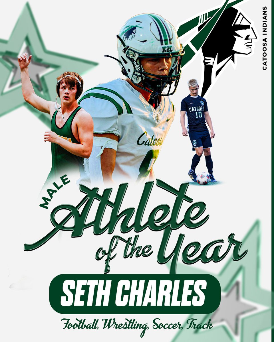 k2cAthletics's tweet photo. 🎉 Congratulations to Catoosa High School's Athletes of the Year! 🎉

We are proud to recognize the outstanding achievements of this year's honorees:

🏆 Male Athlete of the Year: Seth Charles
🏆 Female Athlete of the Year: Frankie West https://t.co/D231Oy94EO