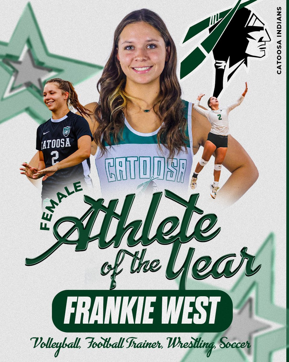 🎉 Congratulations to Catoosa High School's Athletes of the Year! 🎉

We are proud to recognize the outstanding achievements of this year's honorees:

🏆 Male Athlete of the Year: Seth Charles
🏆 Female Athlete of the Year: Frankie West
