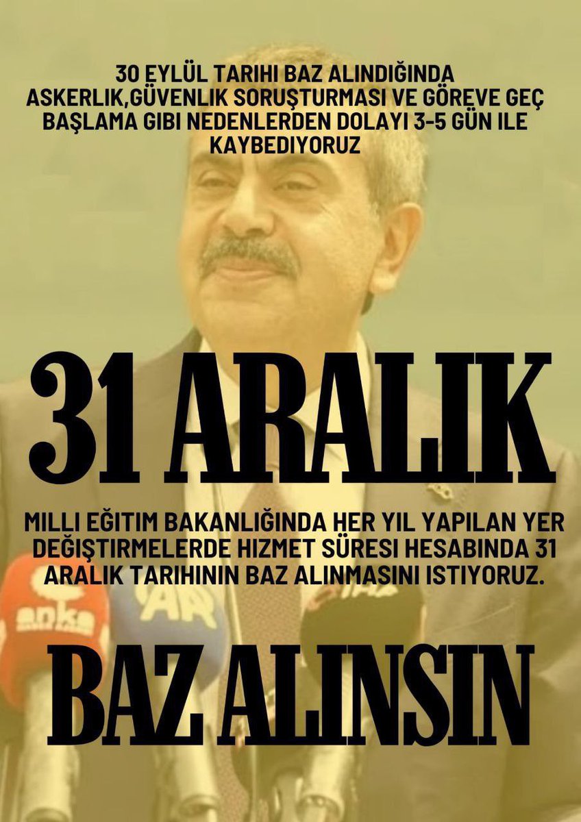 kszero_'s tweet photo. @Yusuf__Tekin Aile yılında Yer değiştirmelerde 31 Aralık tarihi baz alınmalıdır. #31AralıkTayindeBazAlınsın
@Yusuf__Tekin

@tcmeb

@_aliyalcin_

@cftcblnt 🌸

@mebpgm

@EgitimBirSen https://t.co/3niXe39MOI