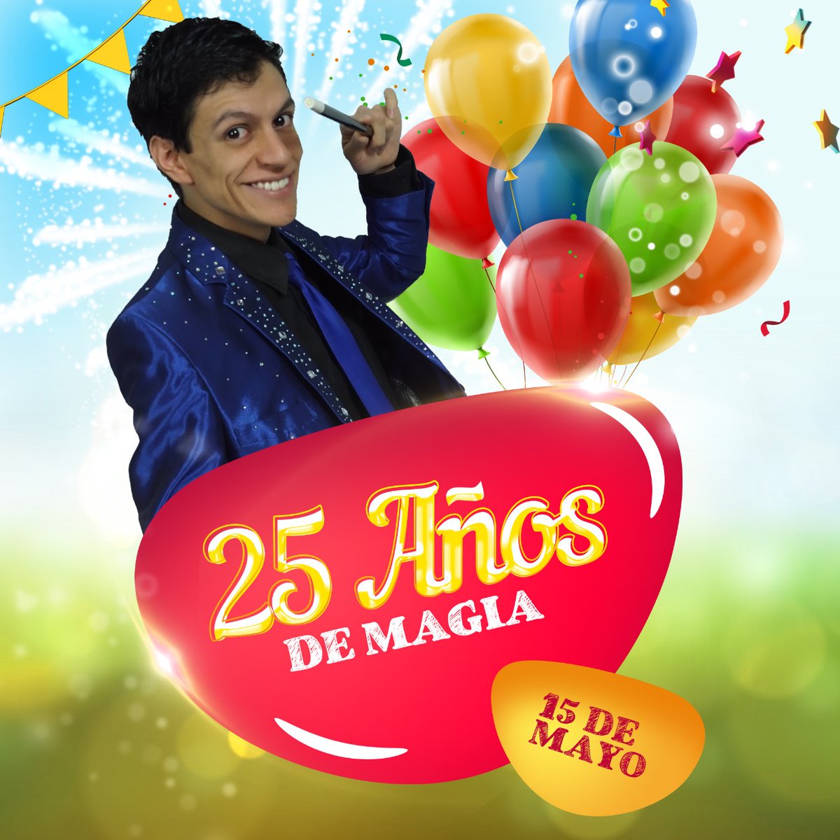 Hoy cumplo 25 años de mi primer show de magia ❤️