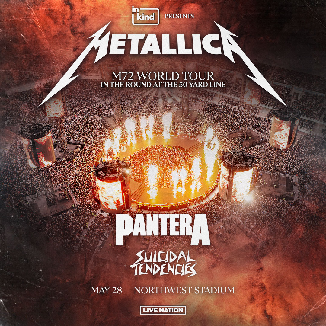 NWStadium's tweet image. Next Up: METALLICA M72 WORLD TOUR on May 28th!
🎟️ bit.ly/3SASjB4