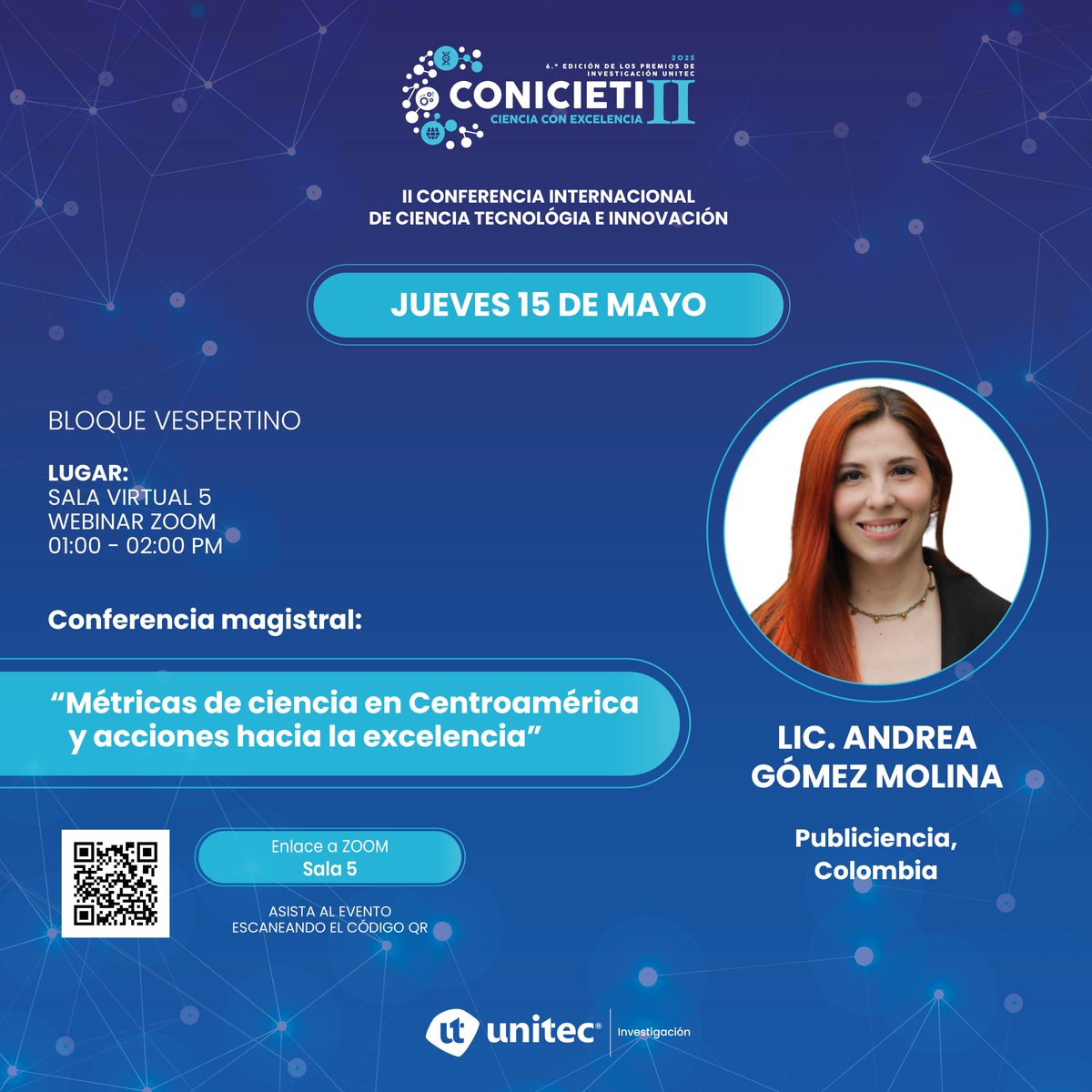Esta tarde desde Colombia y <a href="/Publiciencia/">Publiciencia</a>, con una interesante conferencia el estado de la ciencia en Centroamérica.
Ingresar a Zoom Webinar por este enlace: us06web.zoom.us/j/89111635246