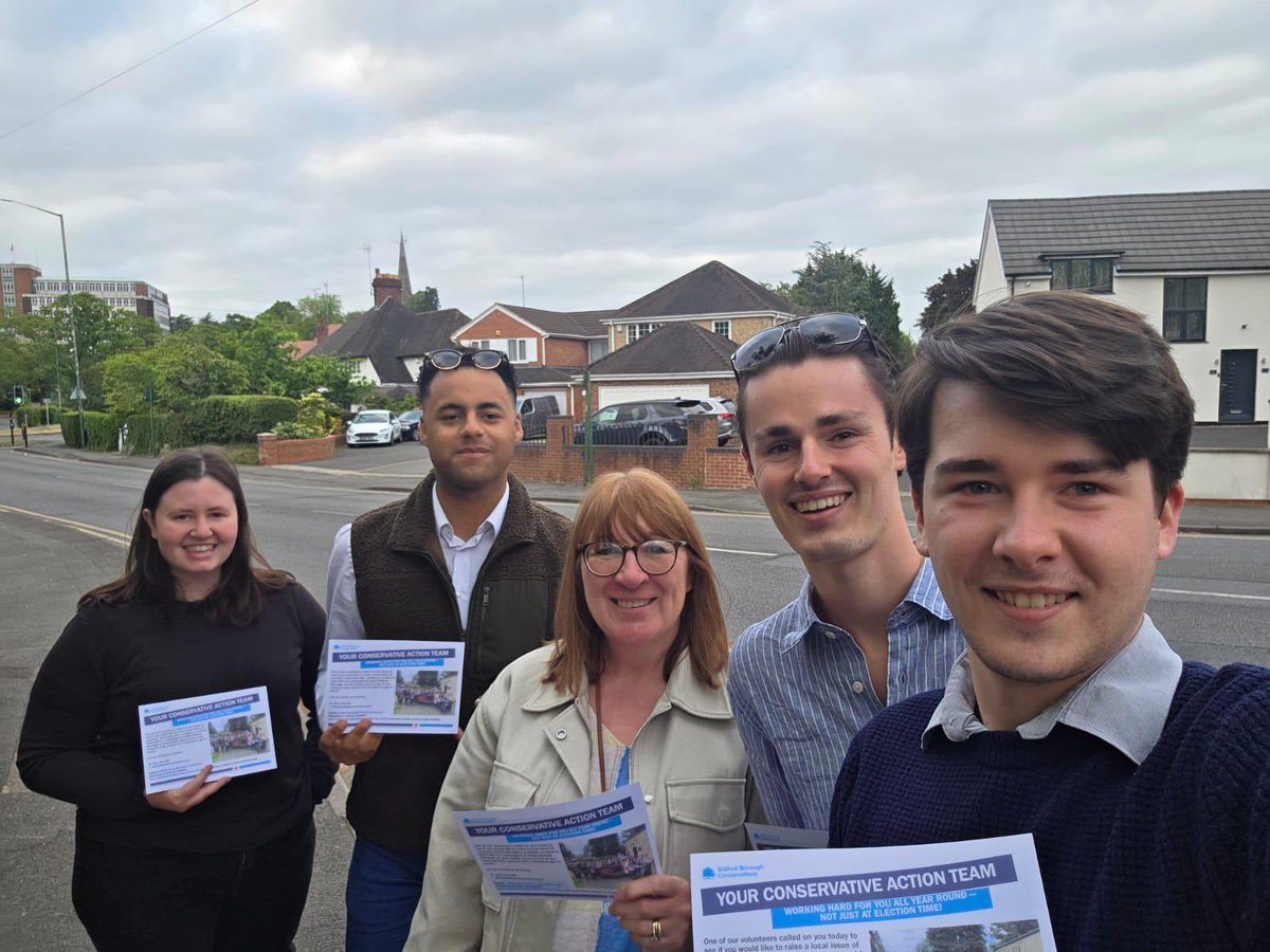 Our Conservative campaign team have been busy visiting residents of St Alphege and Elmdon this evening!