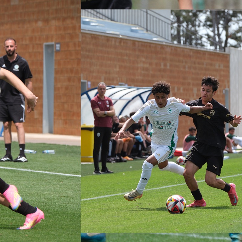 SSDFT_EN's tweet photo. 📸 𝐌𝐀𝐓𝐂𝐇 𝐆𝐀𝐋𝐋𝐄𝐑𝐘 | Future Falcons 🆚 @valenciacf_en

#SaudiFutureFalcons 🇸🇦⚽