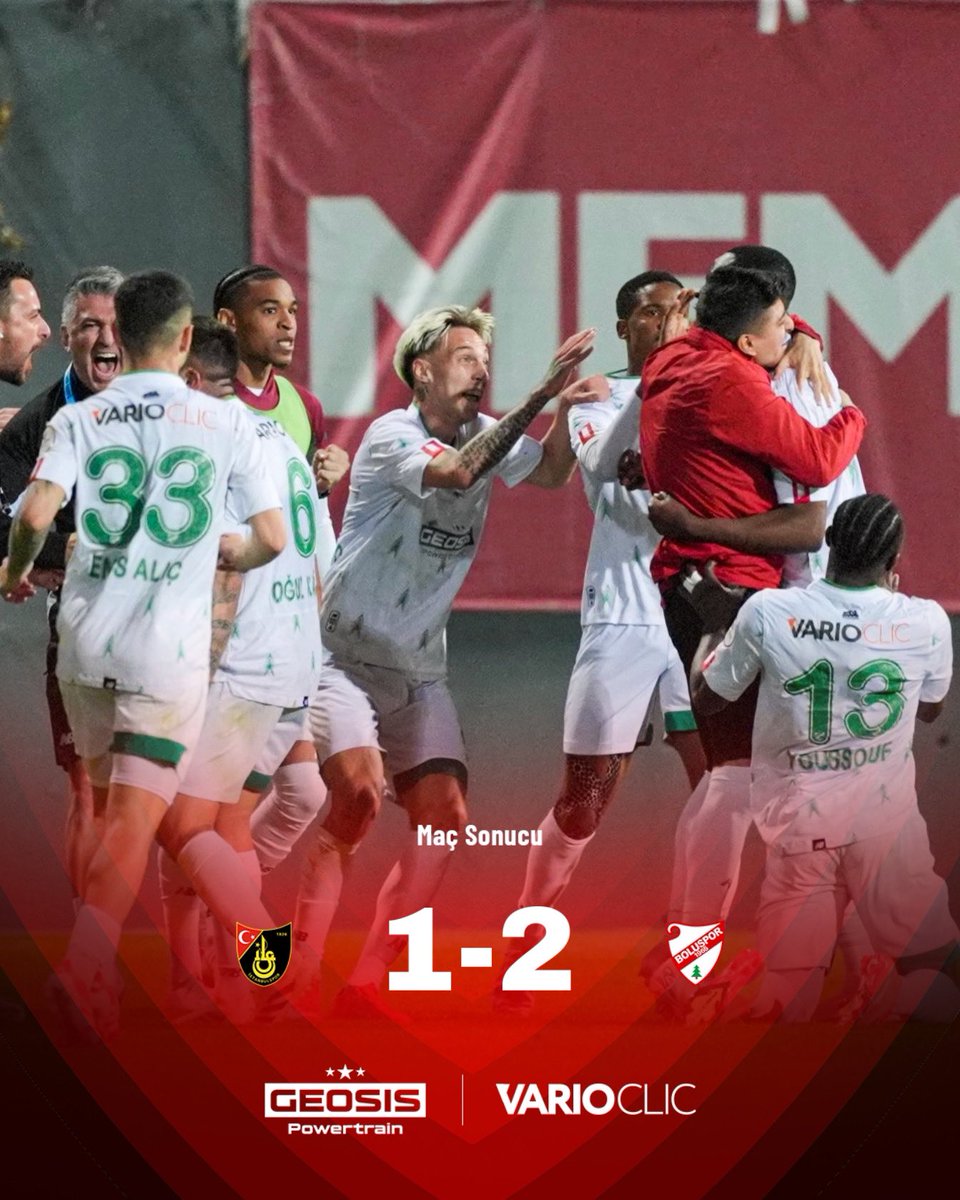 𝐒̧𝐚𝐦𝐩𝐢𝐲𝐨𝐧𝐥𝐮𝐤 𝐘𝐨𝐥𝐮𝐧𝐝𝐚, Aynı İnançla! ⏳

İstanbulspor 1-2 Geosis Boluspor

#İSTvBS